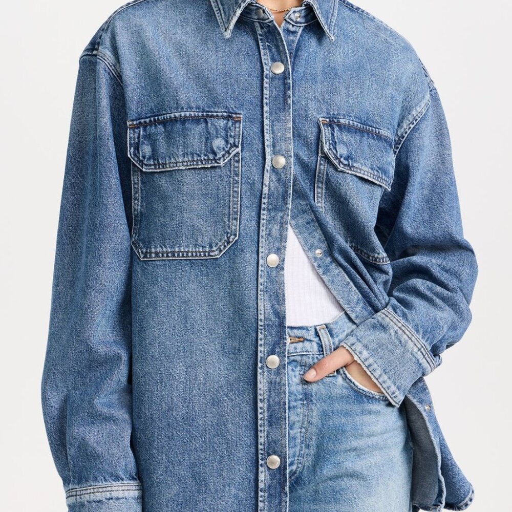 Agolde Camryn Button Down in Swing